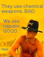 The U.S. loves the smell of napalm in the morning.